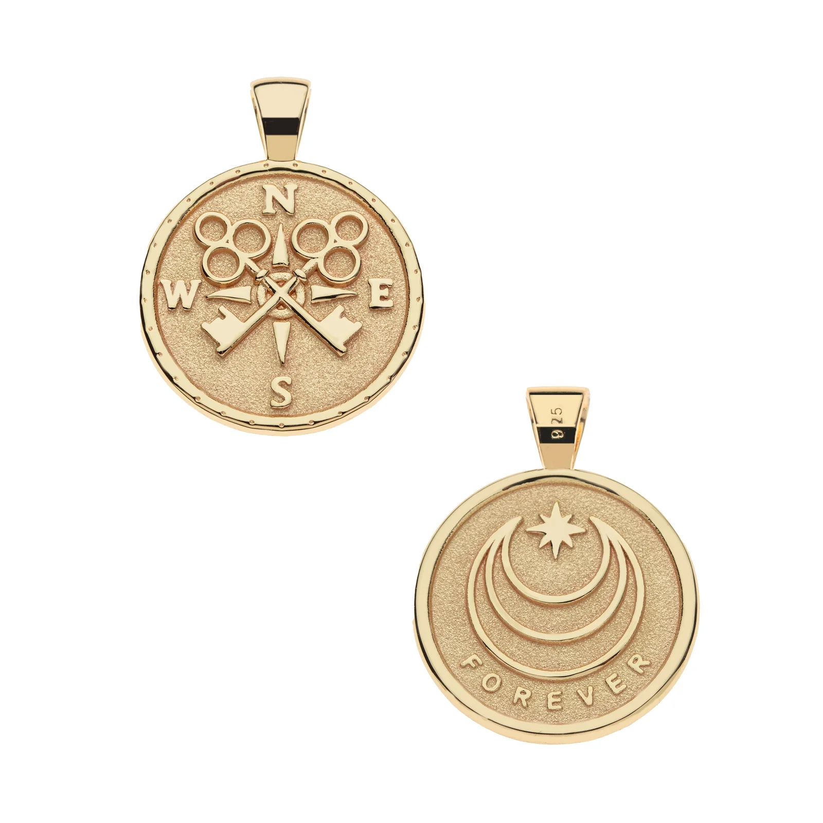 Bridal Collection: JW Small Pendant Coin - Image 6
