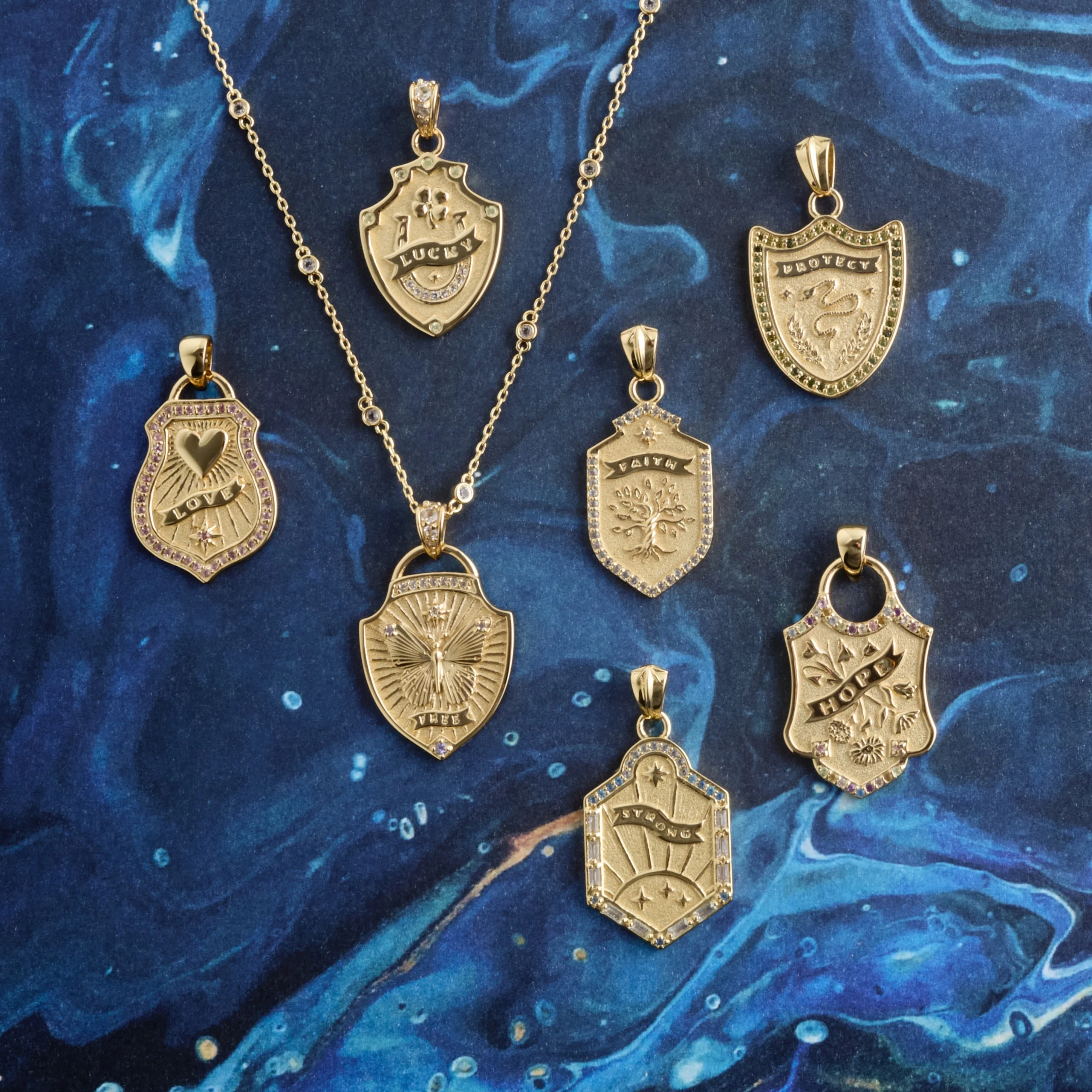 LOVE Shield Pendant - Image 8