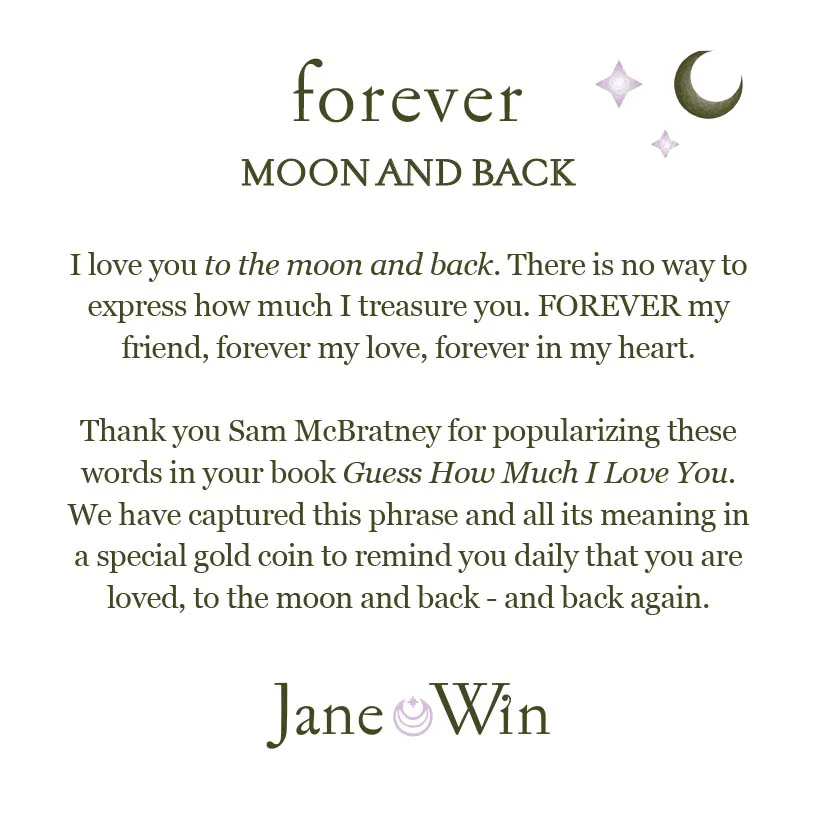 FOREVER Moon and Back Pendant Coin in Silver - Image 3