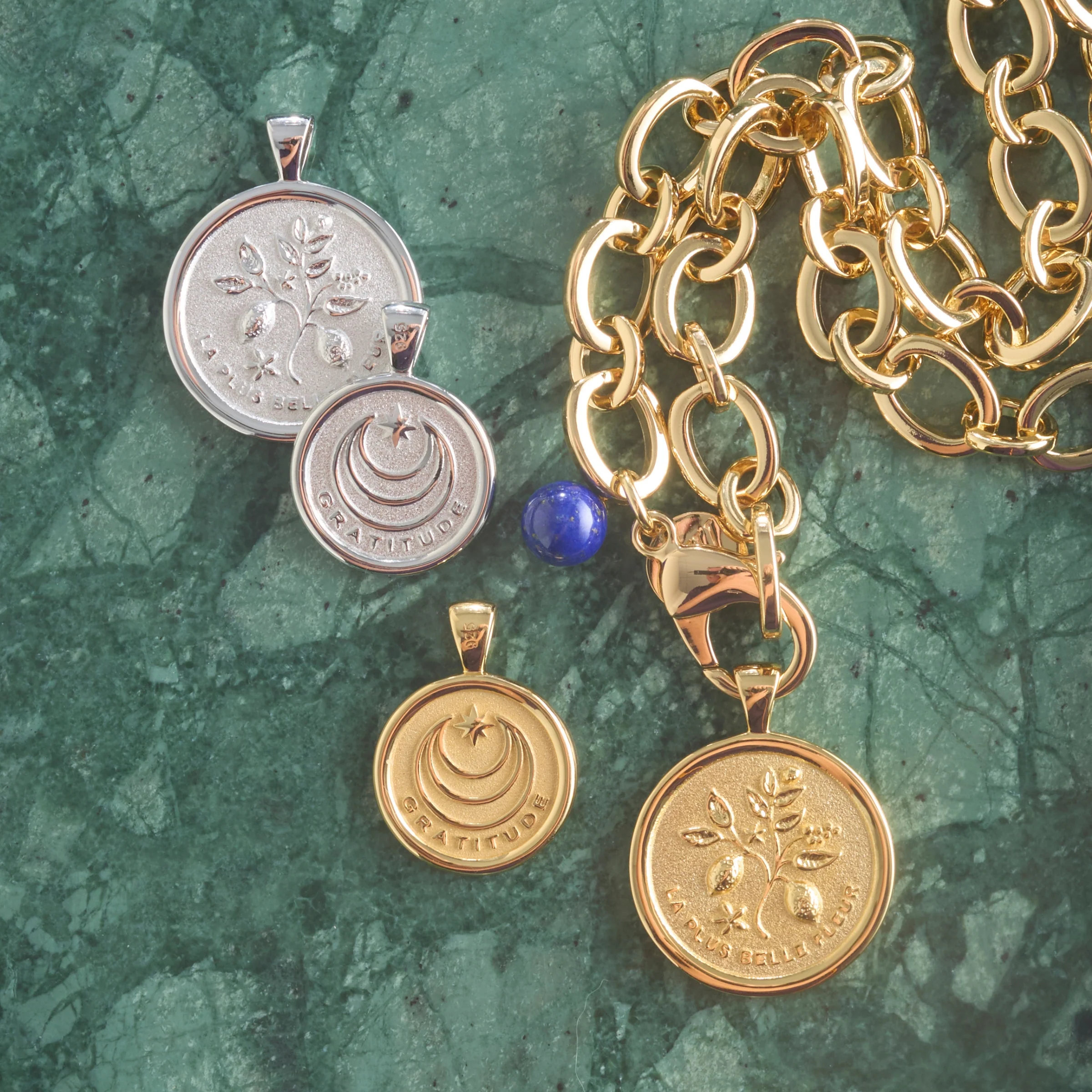 GRATITUDE JW Original Pendant Coin in Silver - Image 6