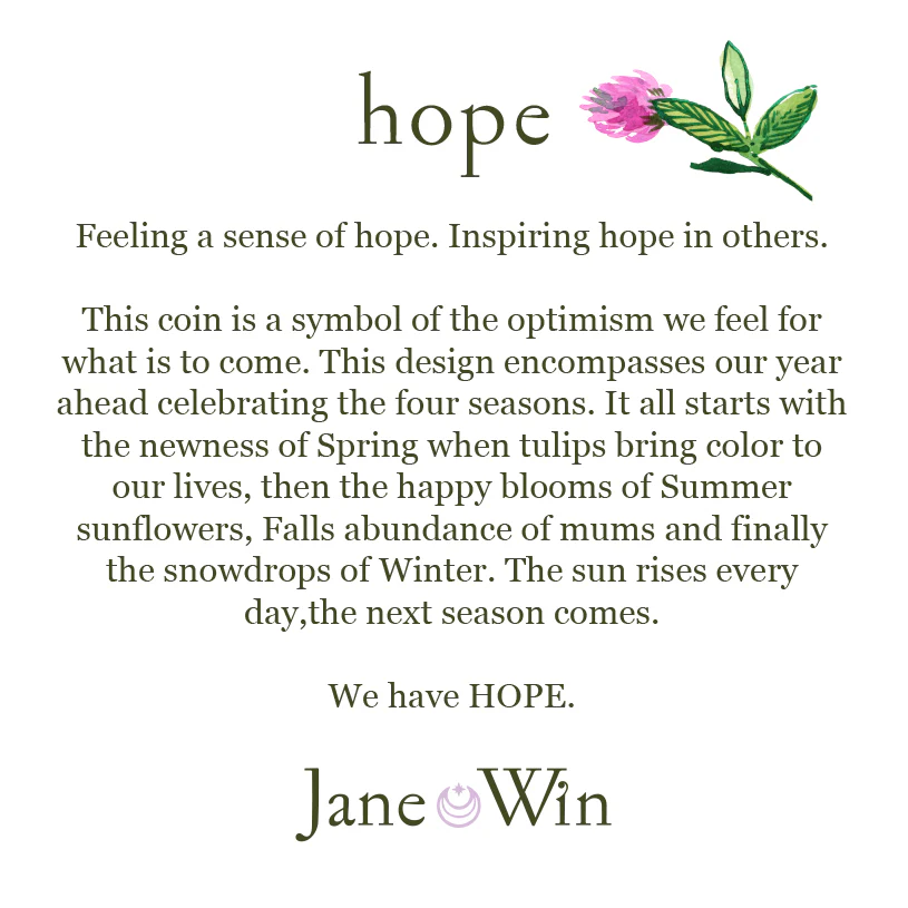 HOPE JW Original Pendant Coin in Silver - Image 5