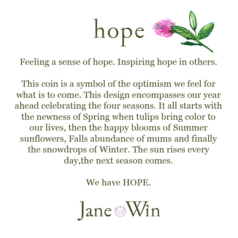 HOPE JW Original Pendant Coin in Solid Gold - Image 3