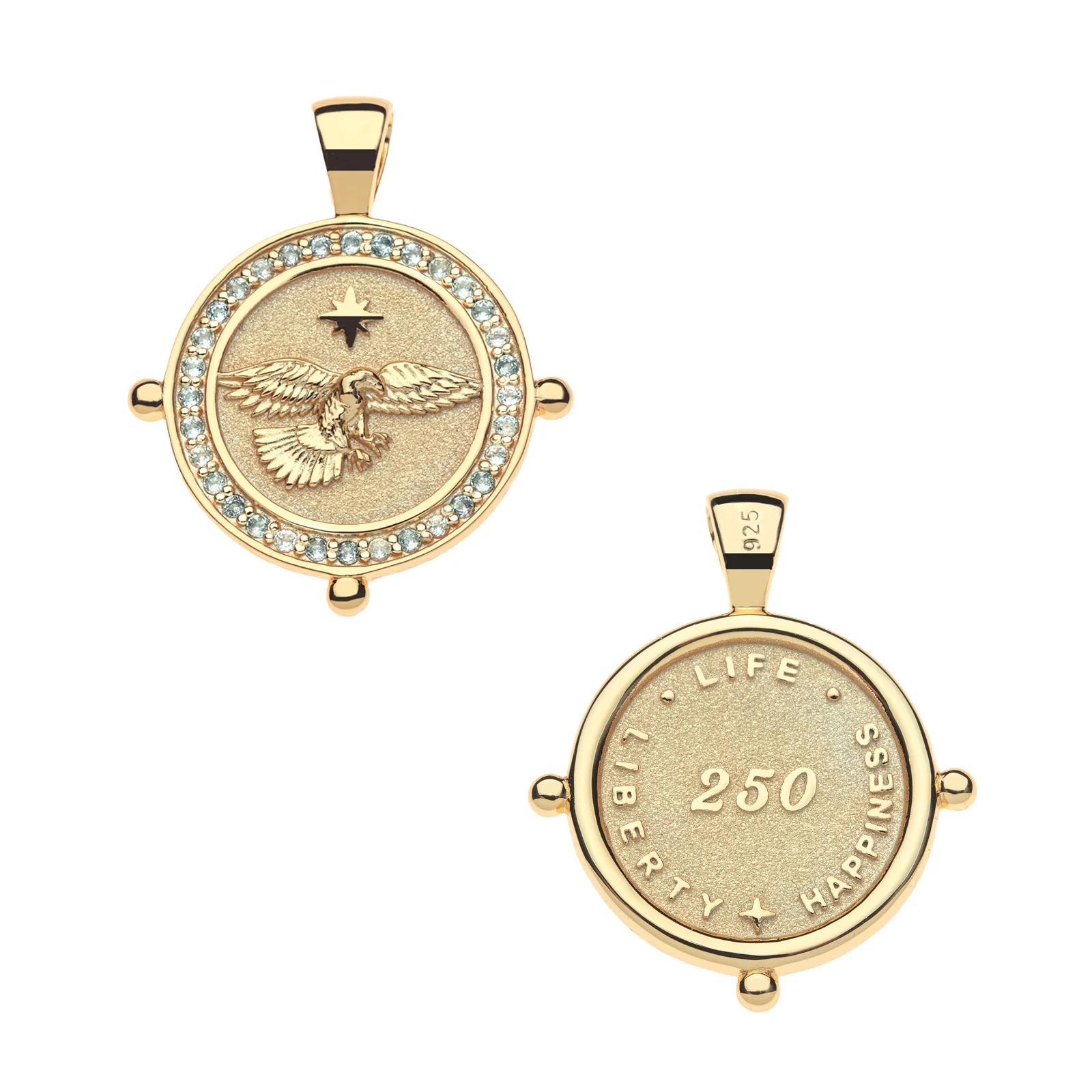 LIMITED EDITION 250TH PROTECT Eagle JW Small Embellished Coin - Image 2
