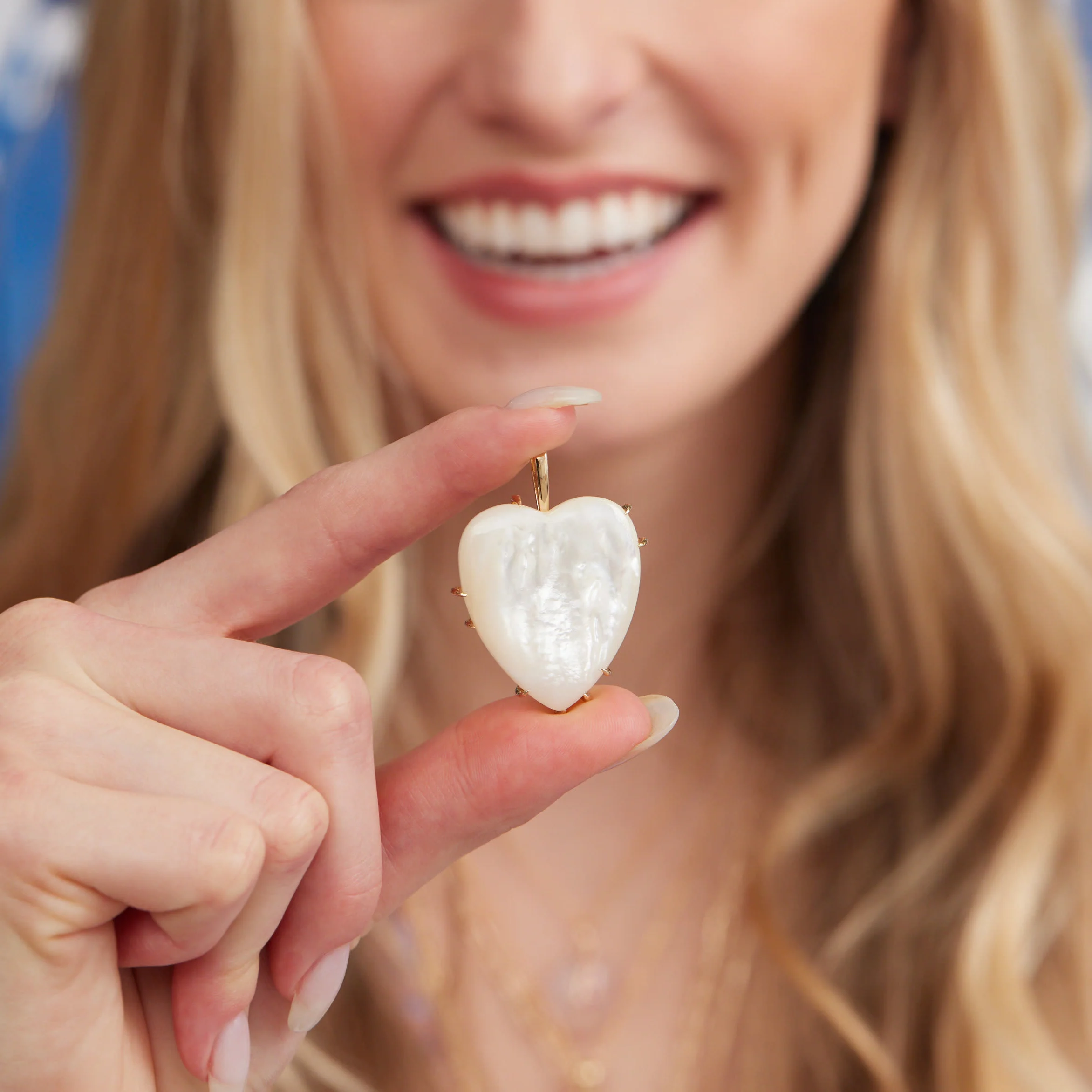 LOVE Carry Your Heart Pendant in Mother of Pearl - Image 8