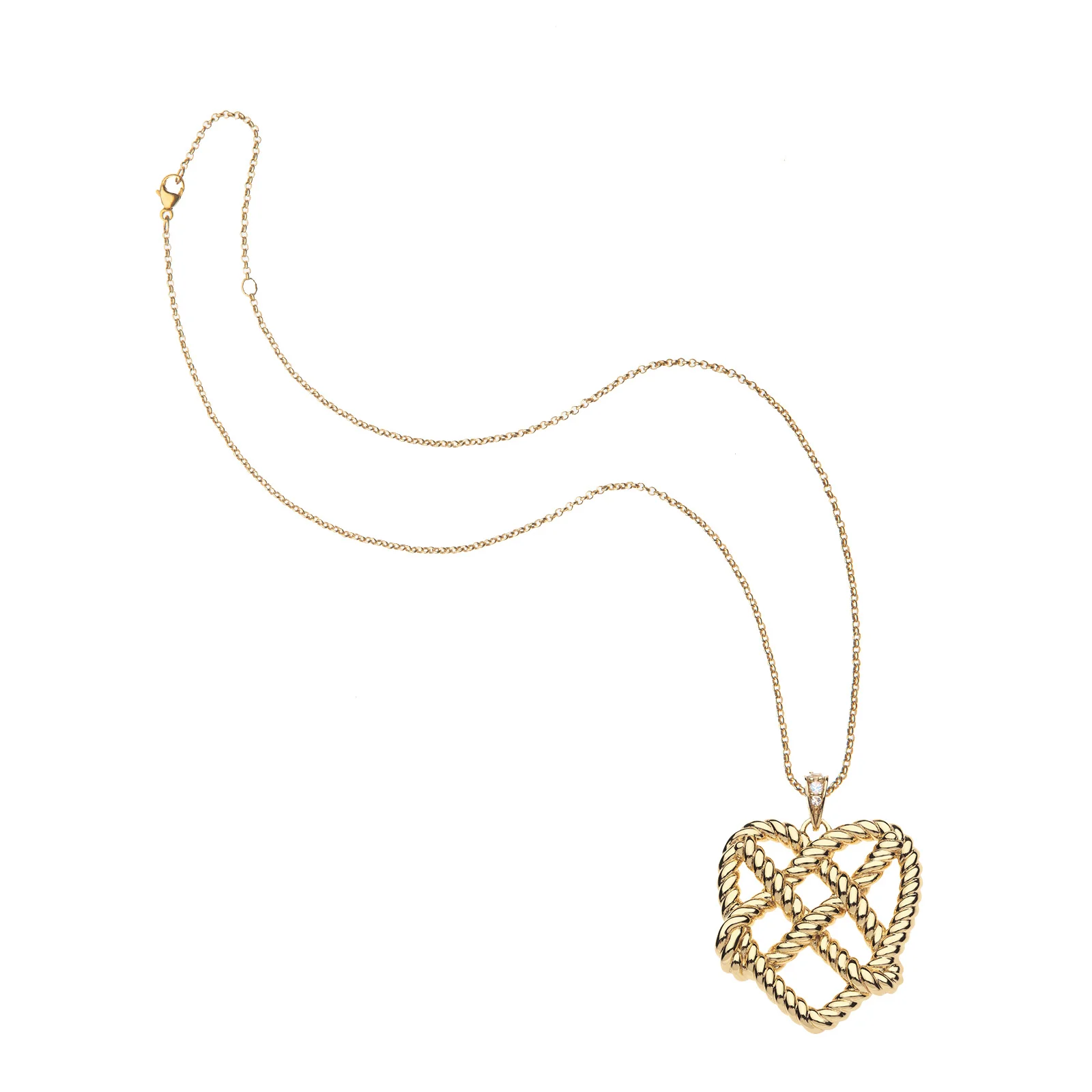 LOVE In a Knot Heart Pendant - Image 3