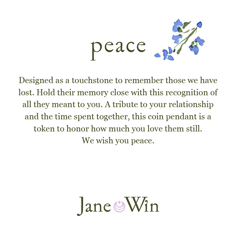PEACE JW Original Pendant Coin - Image 5
