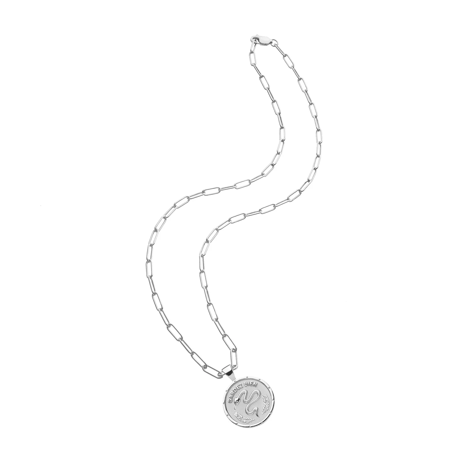 PROTECT JW Small Pendant Coin in Silver - Image 7