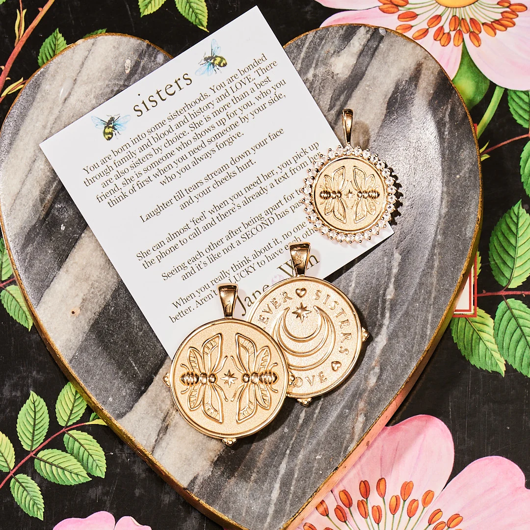 SISTERS Forever Petite Embellished Coin Pendant - Image 8
